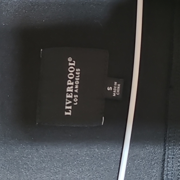 Liverpool Jeans Moto Asymmetric Zip Black Jacket Size Small - Picture 8 of 14